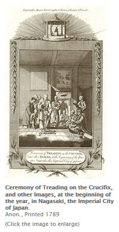 Ceremony of Treading on the Crucifix Illustration