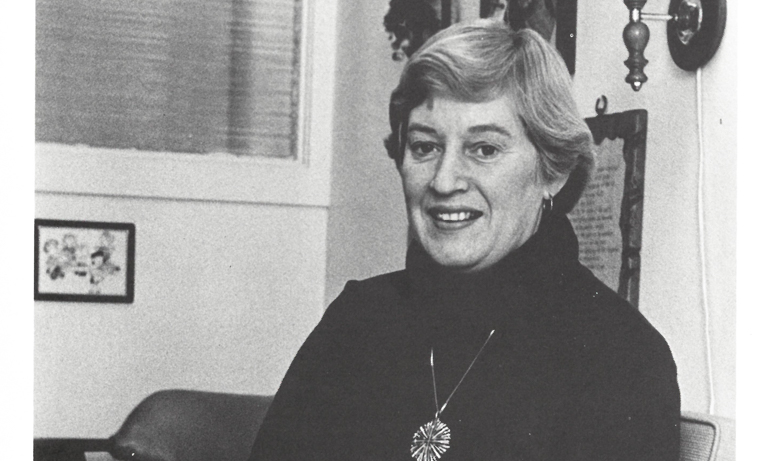 Wheaton College Dean of Students Ruth Bamford in 1978