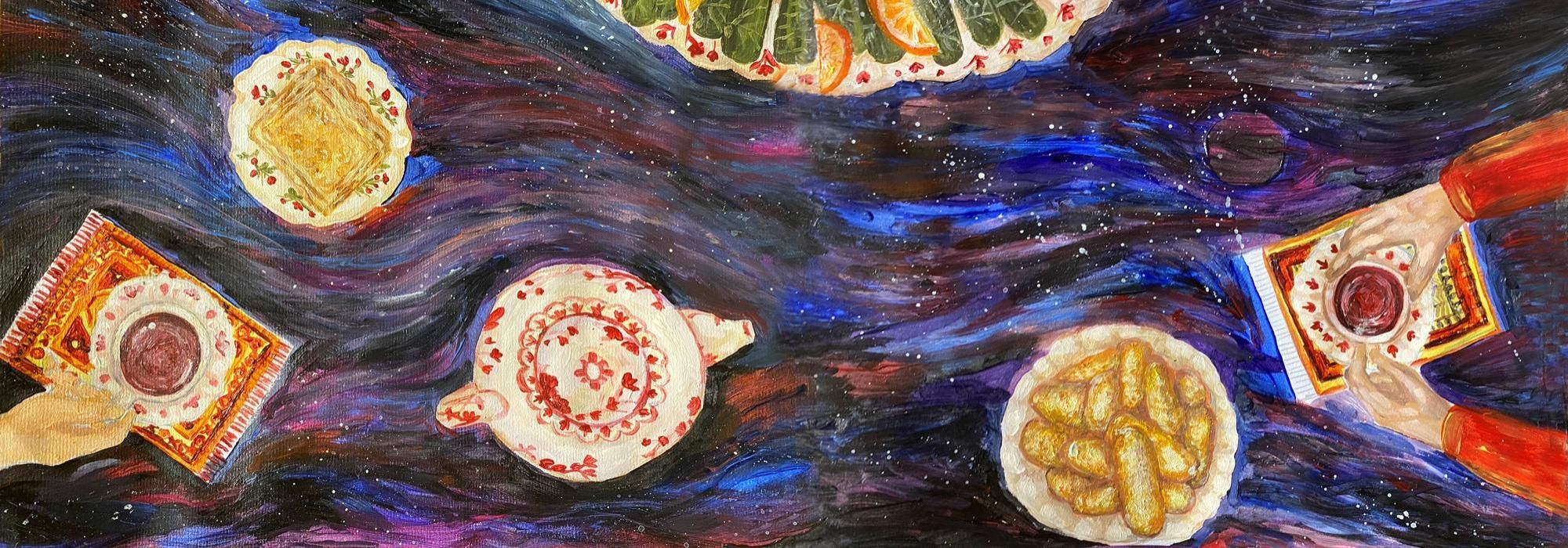 wide Painting 1 by Kristen Baurain