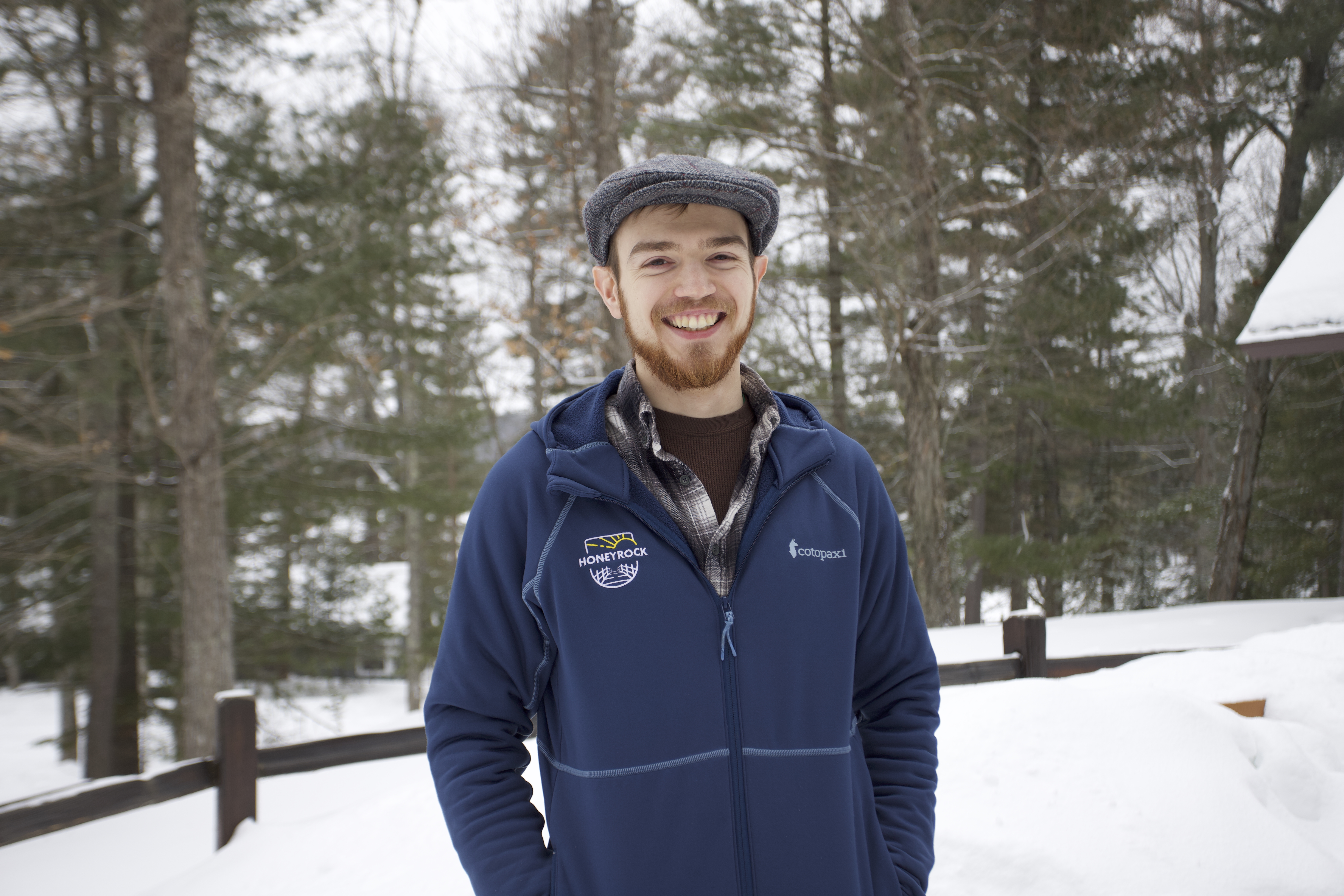 Jackson rich honeyrock's sous chef standing in the snow 