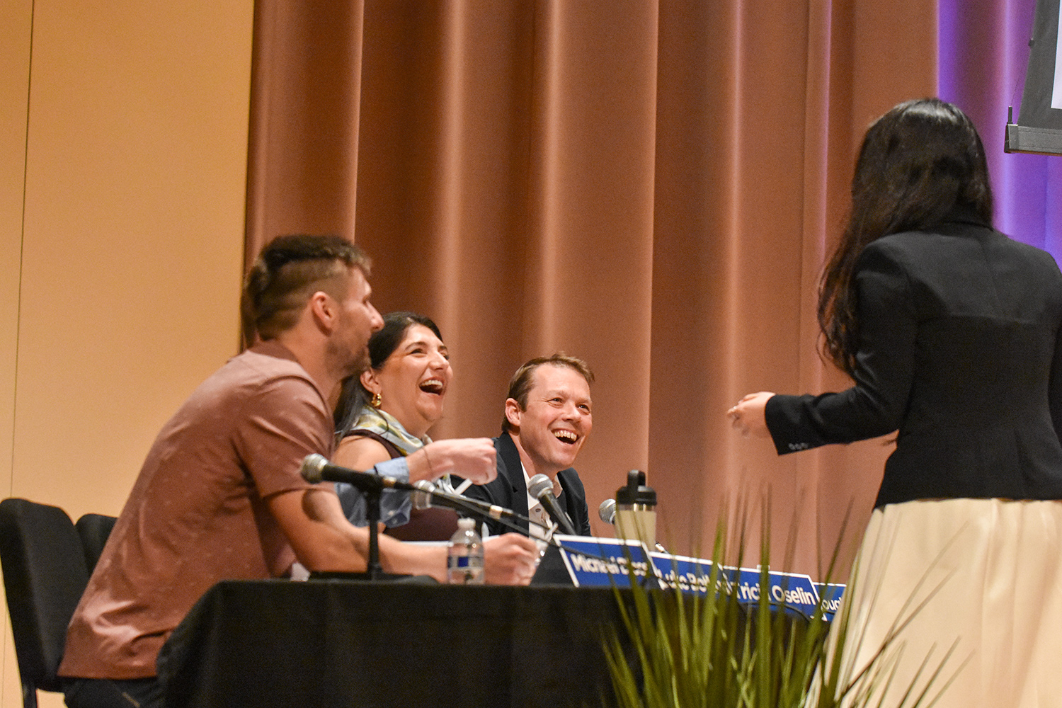 presenter at judges' table 