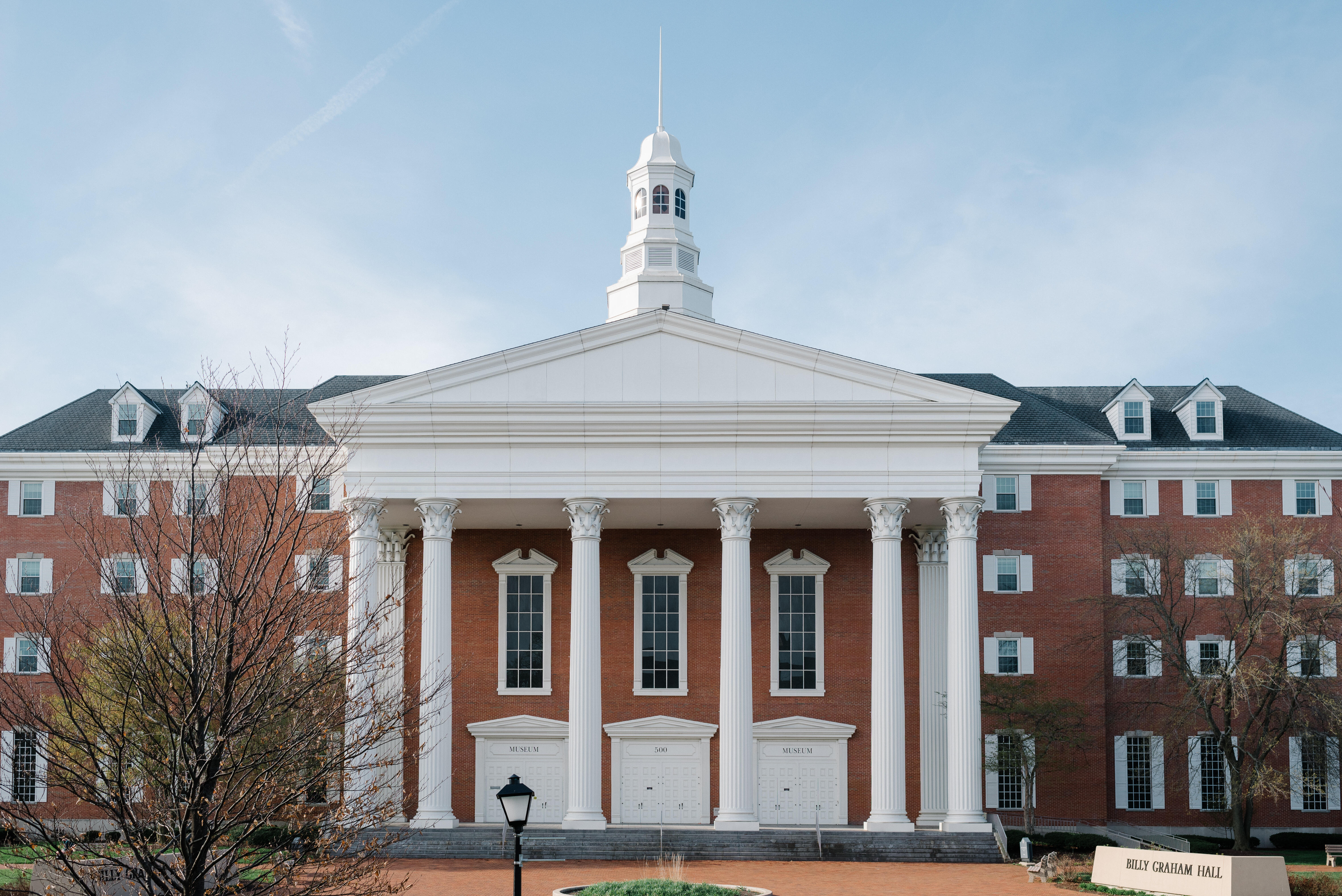 Billy Graham Hall with Blue Skies