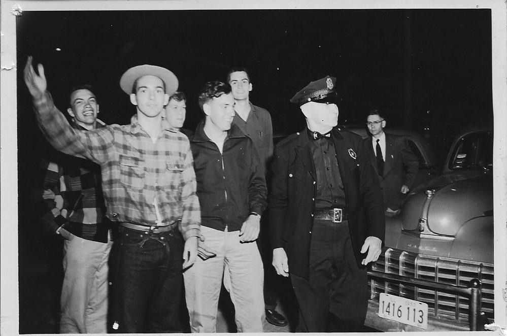 Dr. Clarence Hale and local authorities arrived to chastise the lads.