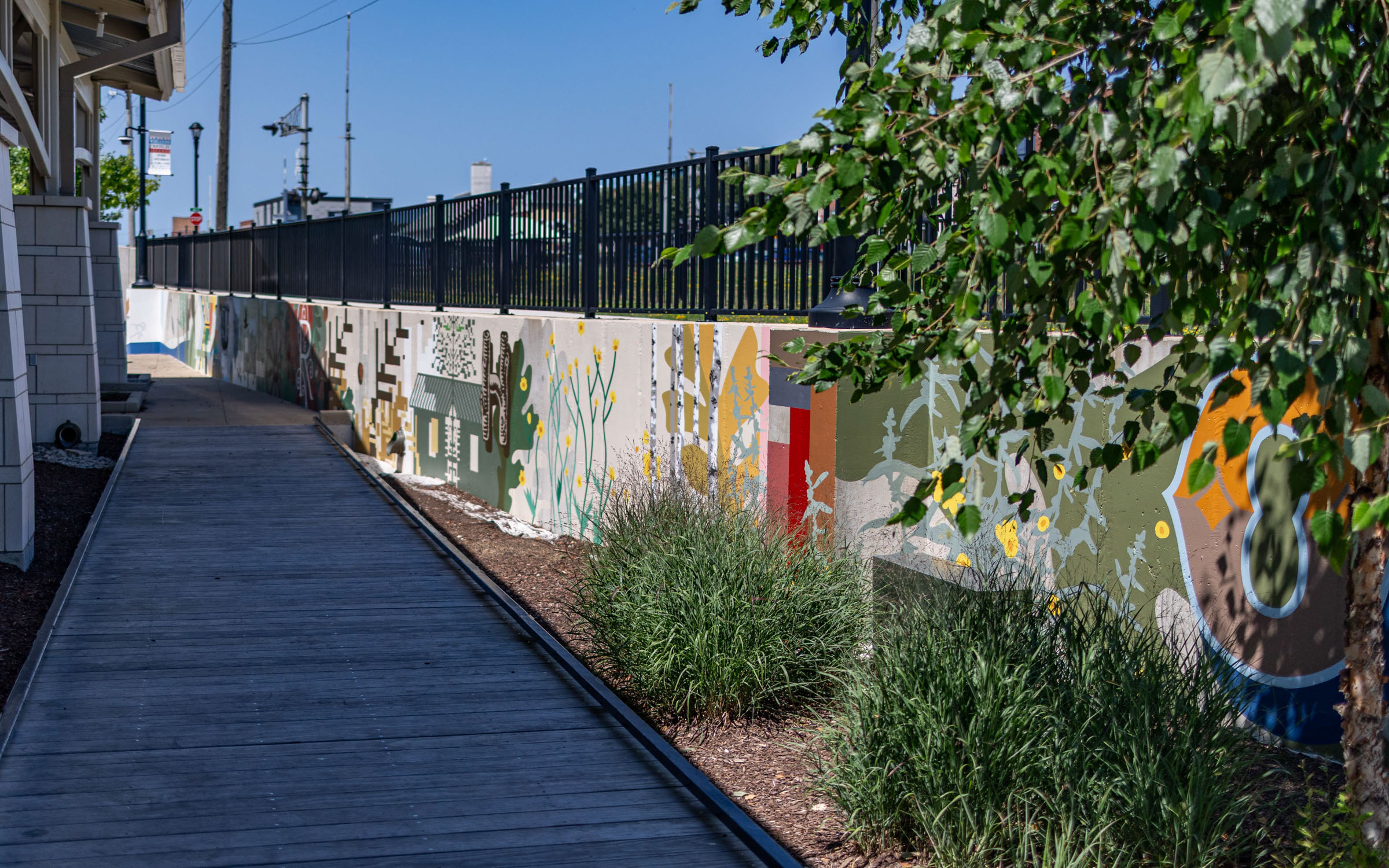 A painted wall.