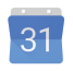 The blue Google Calendar logo