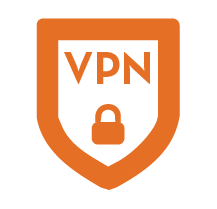 An icon of a shield with a lock and VPN inside