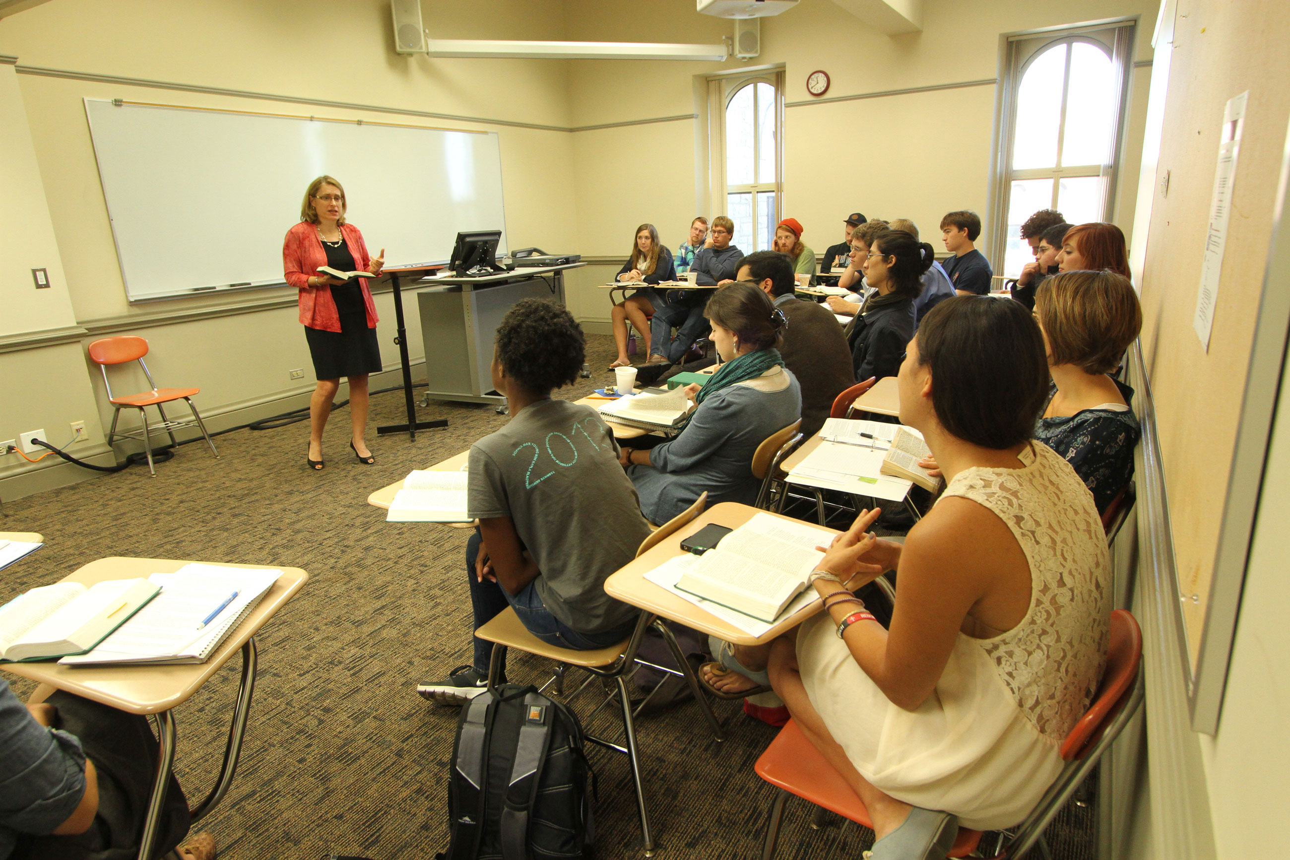 Dr. Christina Bieber Lake Teaching a Class