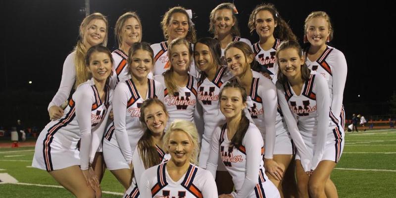 Wheaton College Cheerleading Squad 2019