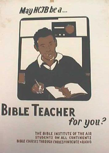 HCJB Bible Teacher Poster