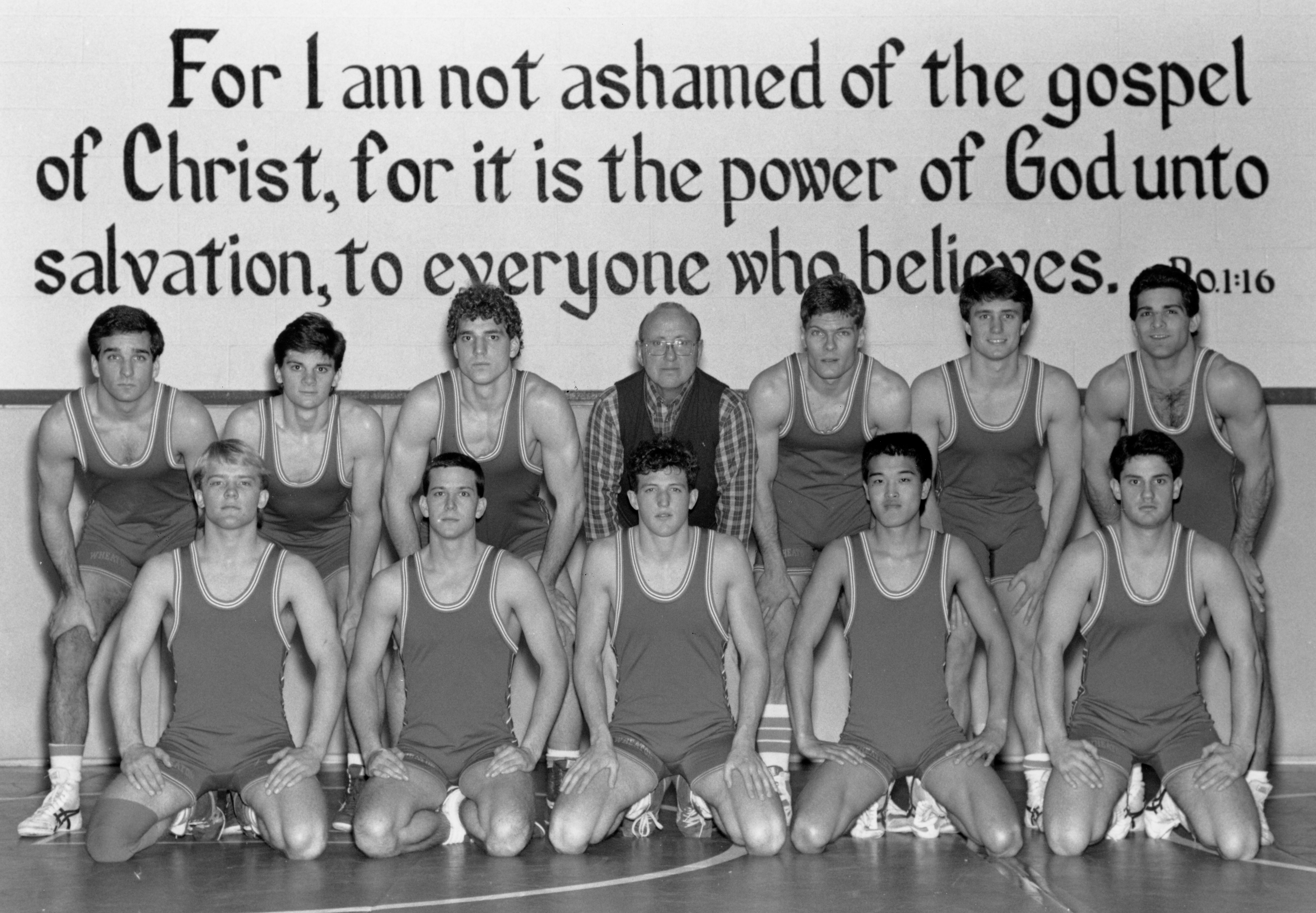 Wheaton wrestling team c. 1980s