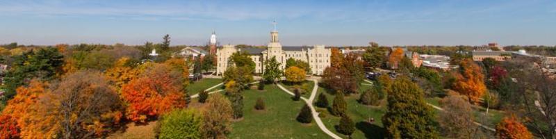 Aerial view of Blanchard Hall