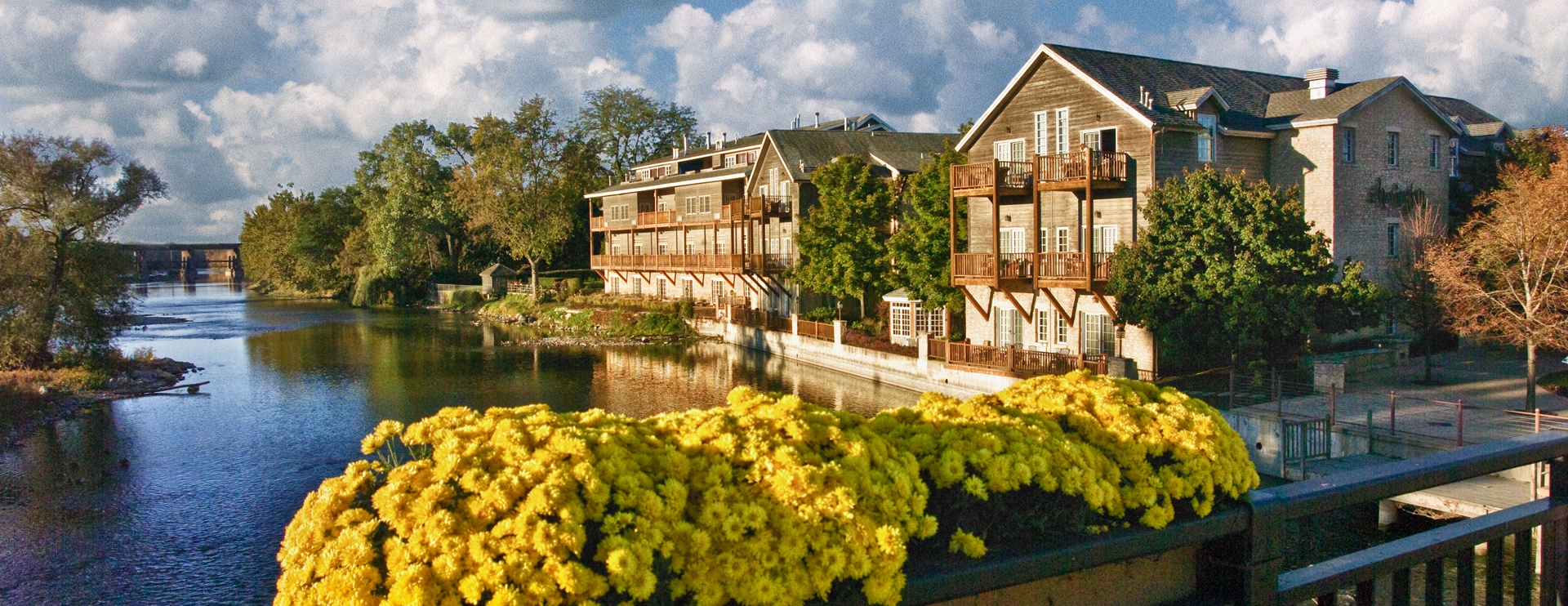 Photo of The Herrington Inn & Spa overlooking the Fox River in Geneva, IL