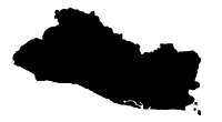 Icon showing a map of El Salvador in silhouette