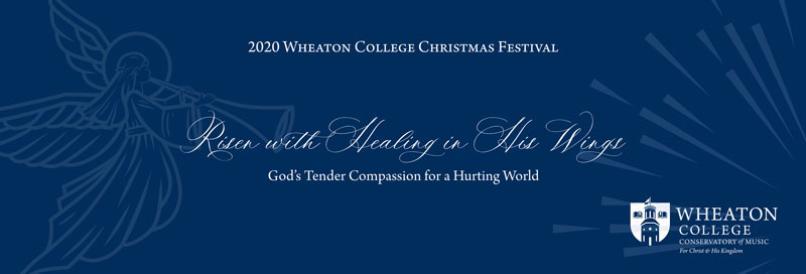 Risen with healing in His Wings 2020 Christmas Festival Banner