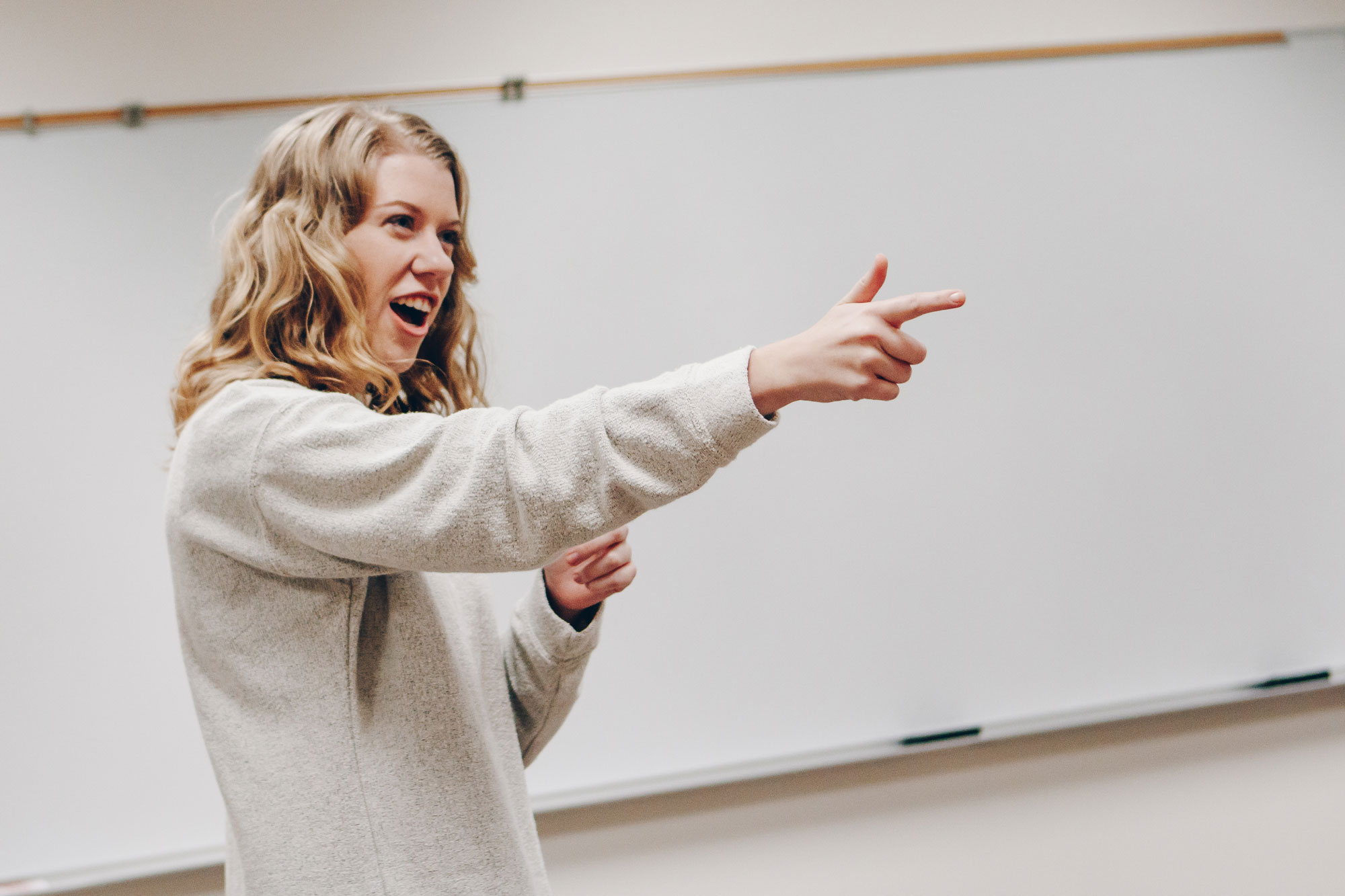 Nicole Miller Comm Student Speaking