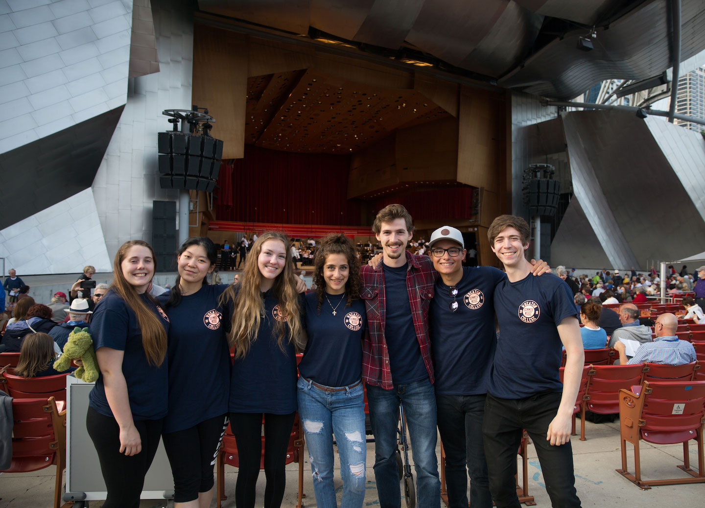 Summer Music Campers at the Jay Pritzker Pavilion in Millenium Park