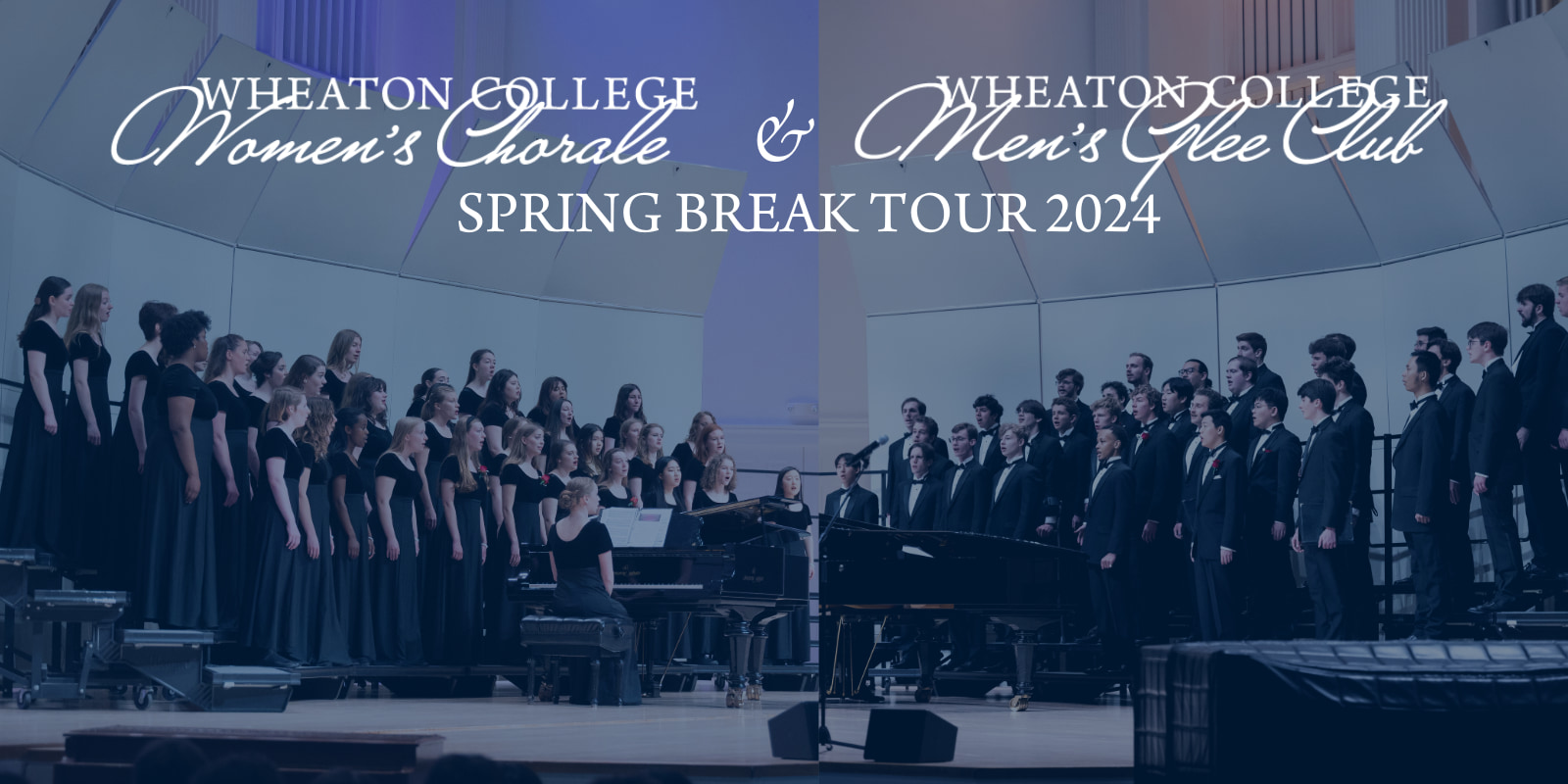 The Wheaton College Men’s Glee Club and Women’s Chorale Singing