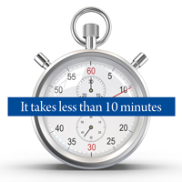 It Takes Less Than Ten Minutes Stopwatch Image