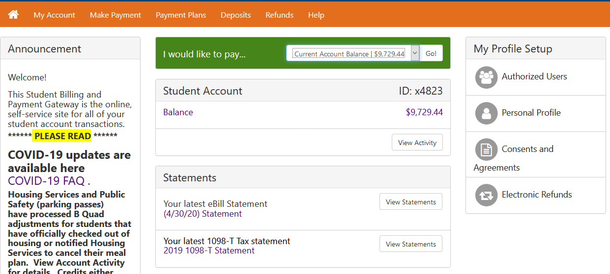 Make Payment in Gateway Screenshot