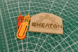 Wheaton Physics and Engineering Woodcut