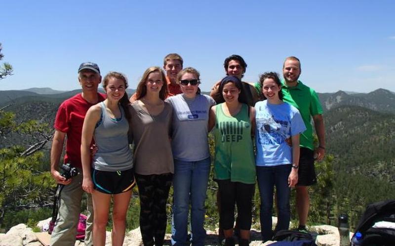 Students at Wheaton College Black Hills Science Station