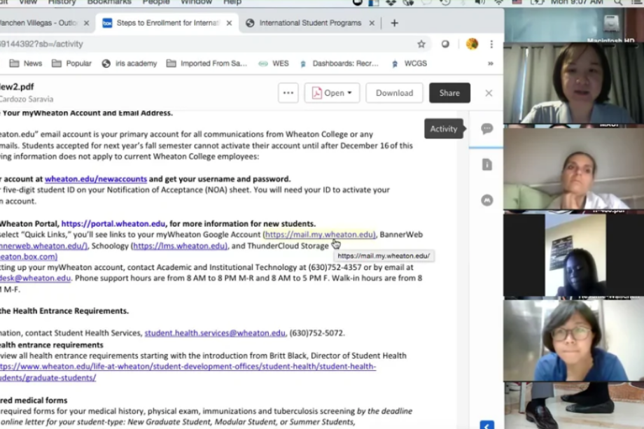 Graduate Student Life Webinar Screenshot