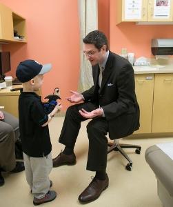 Dr. Vercler with little boy
