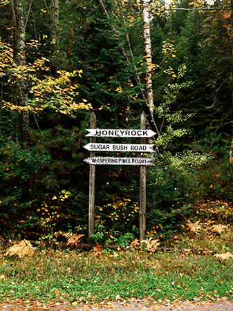 HoneyRock road sign