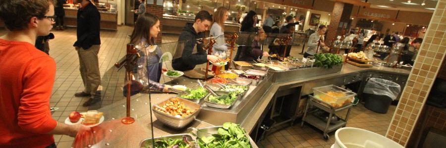 Anderson Commons Salad Bar Wheaton College IL