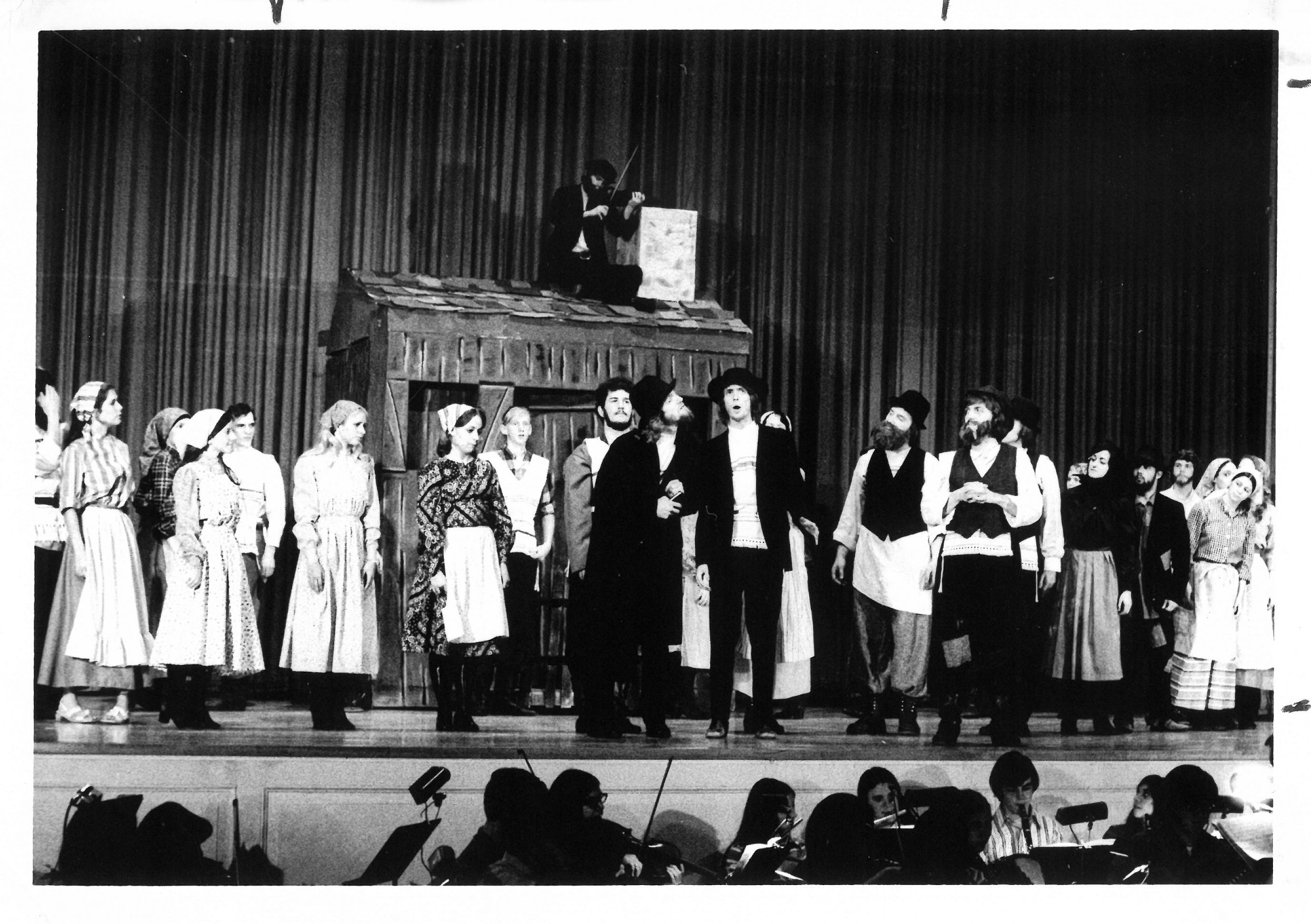 Wheaton College IL students perform Fiddler on the Roof 1972