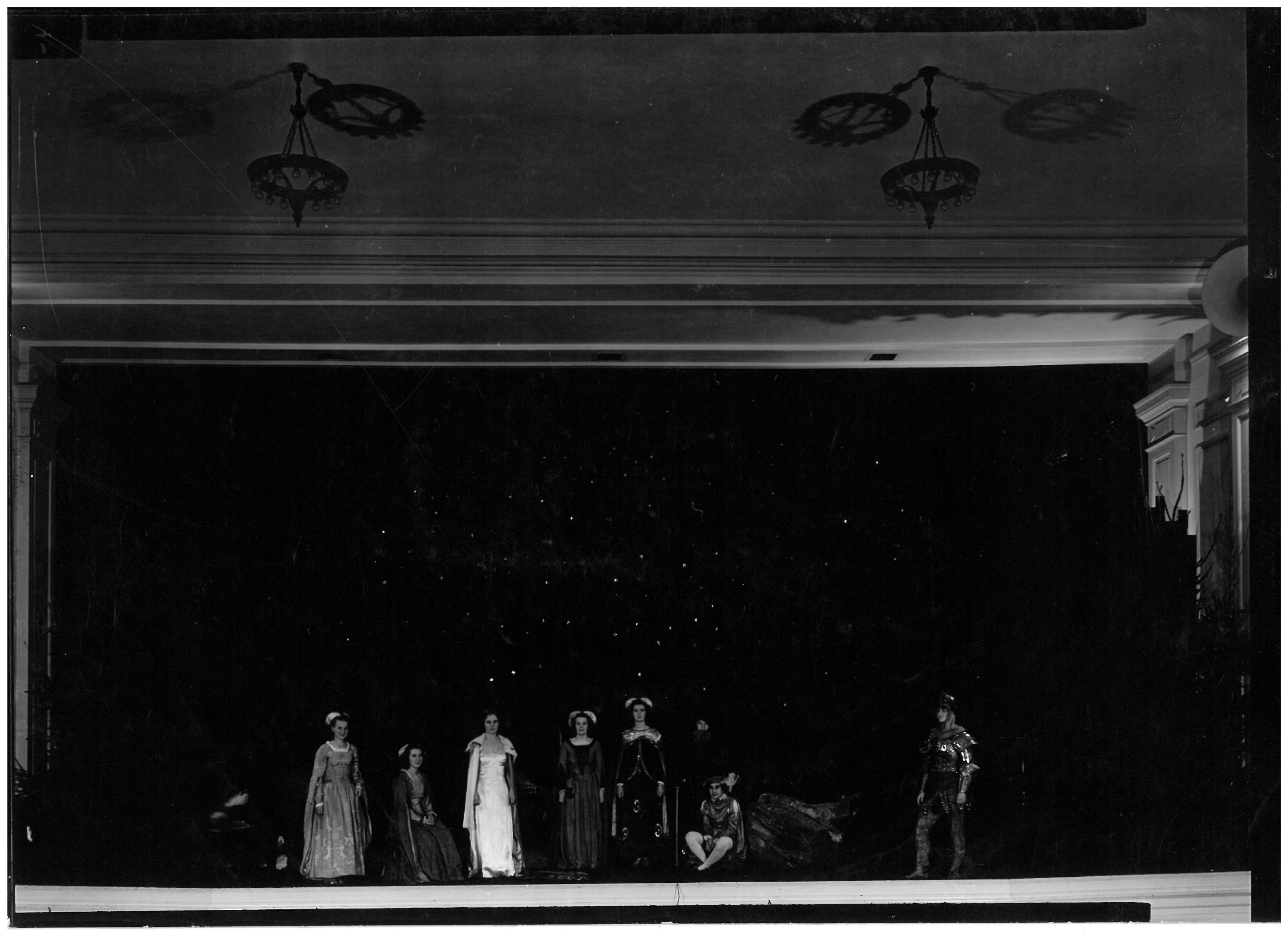 Wheaton College IL Arena Theater Stage Production in the 1950s