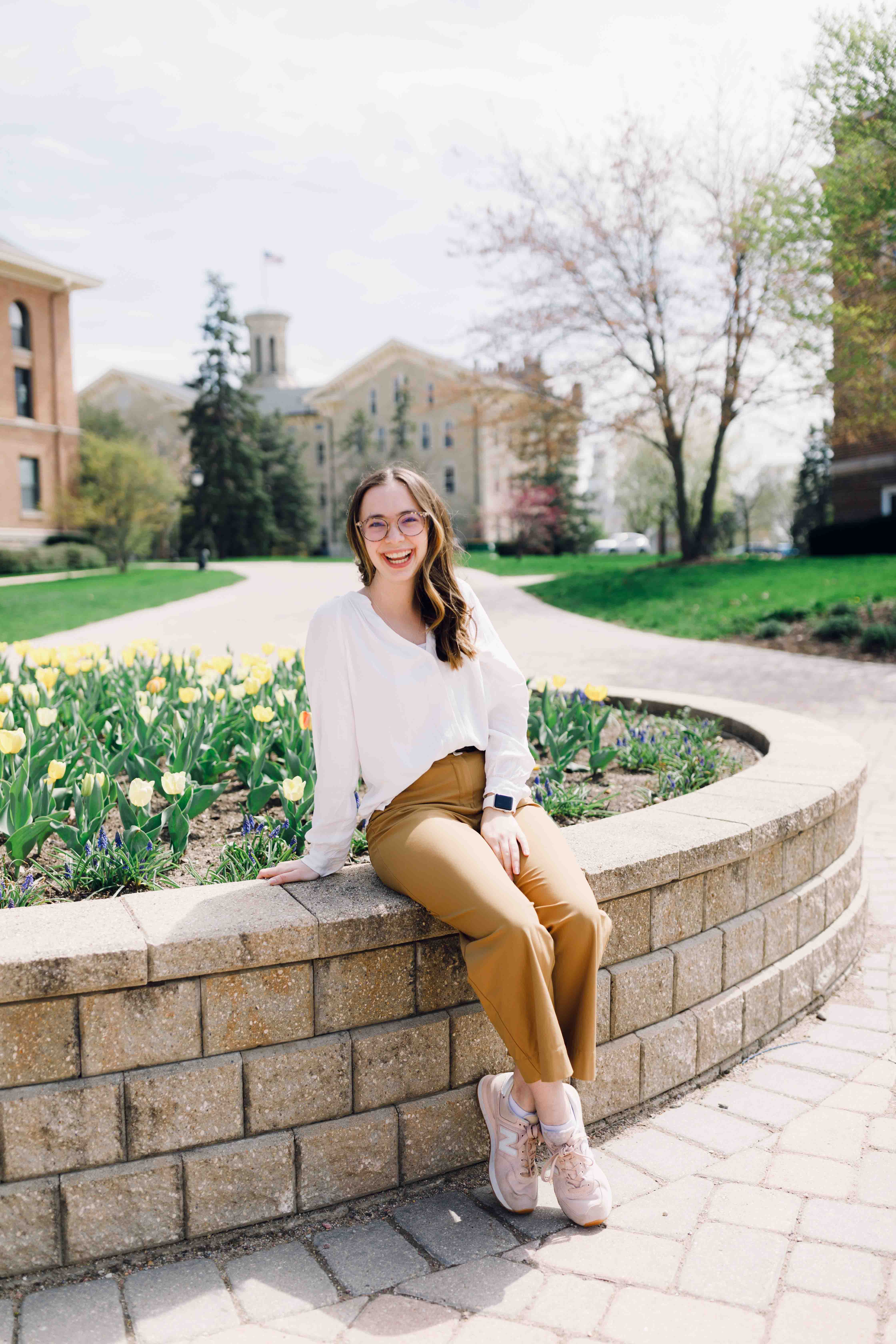 Portrait of Lucy Browning, health science major at Wheaton College