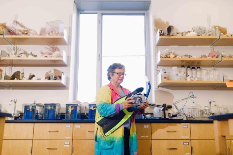 Wheaton College IL Nadine Rorem Professor of Biology scuba diving