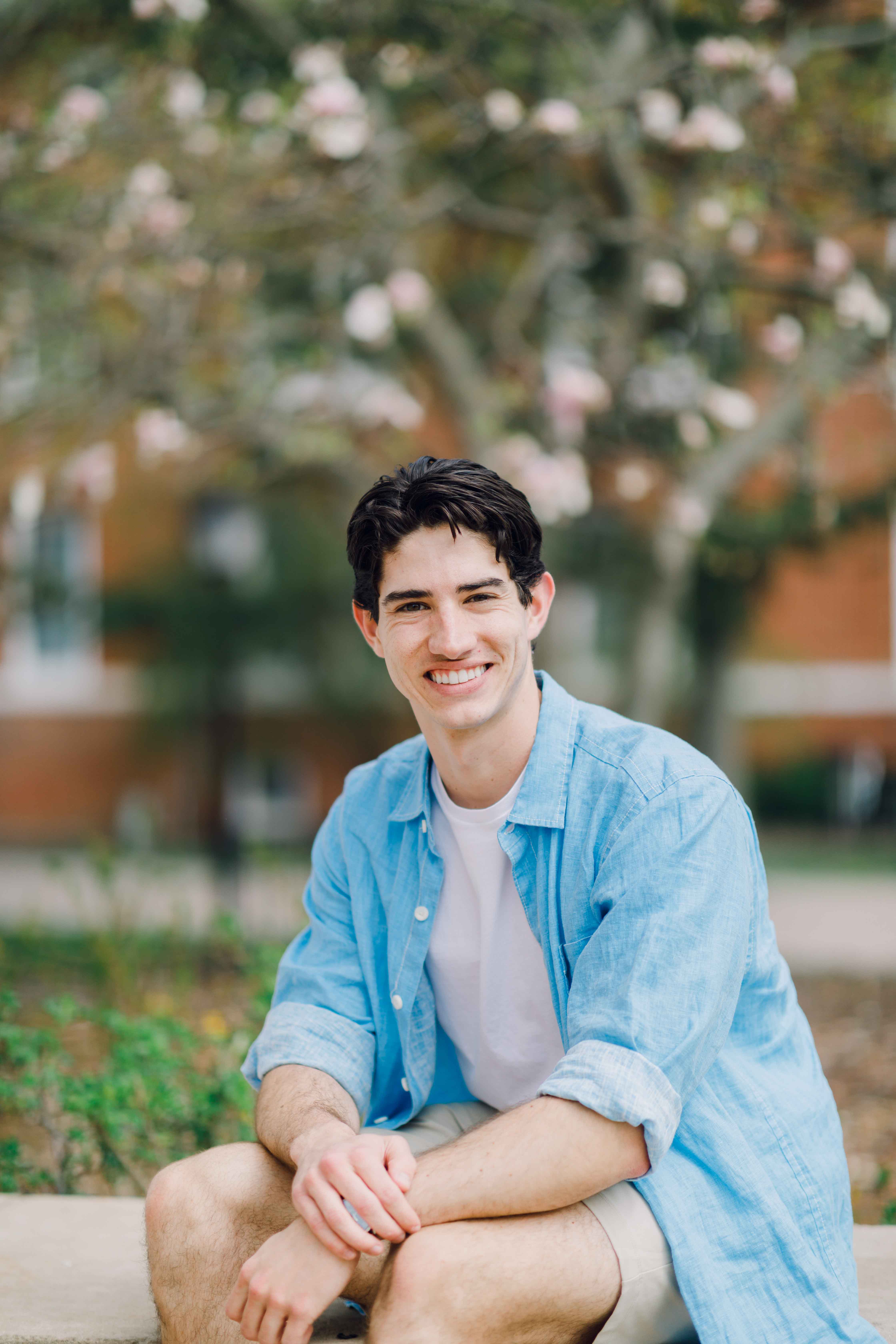 Portrait of Trevor Gilkerson, an engineering student at Wheaton College IL