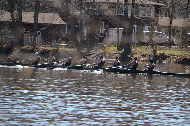 Wheaton crew in water