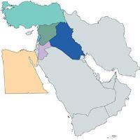 Map of the Middle East for math project