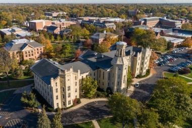 380x253 Aerial View of Wheaton College Campus