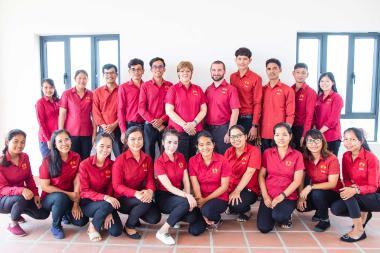 TESOL Grad with Cambodia school teachers 380x253