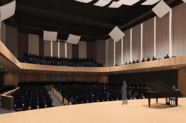 380x253 Armerding Center rendering from stage 