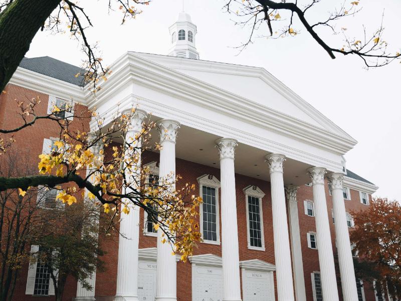 Billy Graham Hall in Autumn