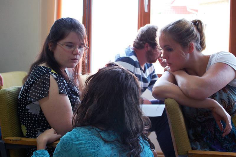 Rachel Linden Wheaton Blog talking with young women in Moldova
