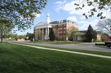 Billy Graham Hall in Spring