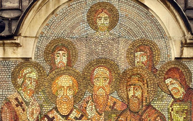 Church Fathers mosaic