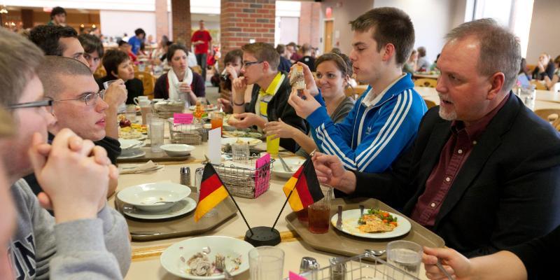 Wheaton College IL German Dinner in Anderson Commons