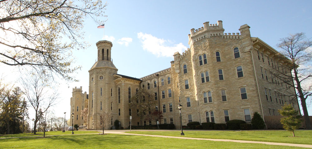 Blanchard Hall in the spring