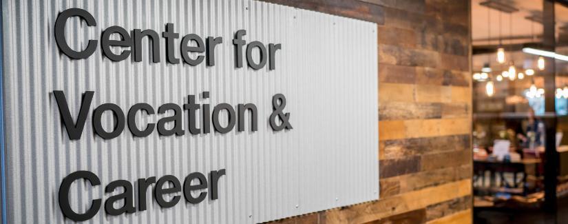 Center for Vocation and Career Sign 825 x 300 