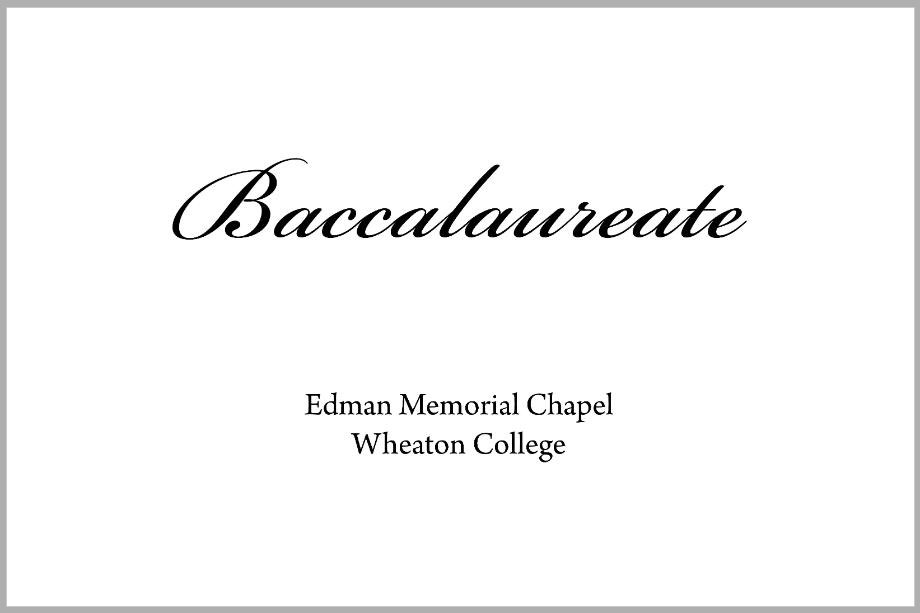 Baccalaureate Cover